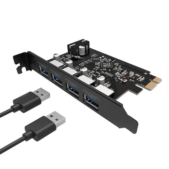 ORICO PCI-E до USB3.0, карта адаптер PCI-E, карта за разширяване на настолен компютър, сплитер