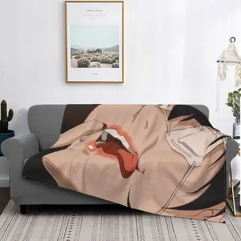 Вълнена одеяло в стил аниме Мидари Икисима Какегуруи, модерно покривка за дивана, спално бельо, плюшевое коварен одеало за хол