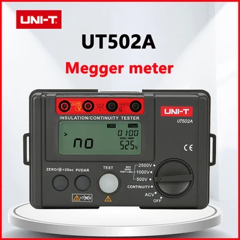 UNIT Megger Meter UT502A Цифров Тестер на Съпротивлението на изолацията на 500-2500 В Мегаомметр 30 ~ 600 Измерване на Напрежение ac LCD Подсветка