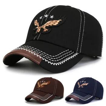 Мъжки и дамски шапки 2023, Регулируеми памучни обикновена шапка от слънцето с бродерия, ежедневни унисекс шапки за татко, шапки с козирка