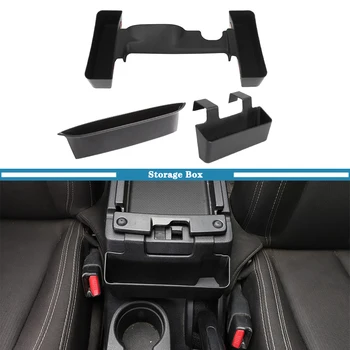 Скоростната смяна на предавките/Подлакътник, Органайзер, Кутия за съхранение на притежателя на телефона, за Jeep Wrangler JK 2011-2017, аксесоари за интериора на колата, ABS, черен