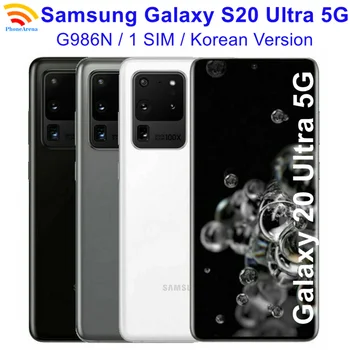 95% чисто Нов Samsung Galaxy S20 Ultra 5G S20U G988N 6,9 