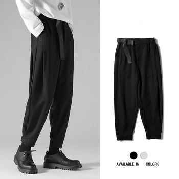 Корейски Модерен всекидневни костюми, панталони, новост пролетта 2023, мъжки приталенные класически зреещи, прости диви реколта свободни обикновена панталони H111