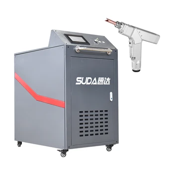 Ръчно изработени влакна-лазерен заваръчни машини SUDA SD 1 KW 1.5 KW с ръчна оптични влакна глава