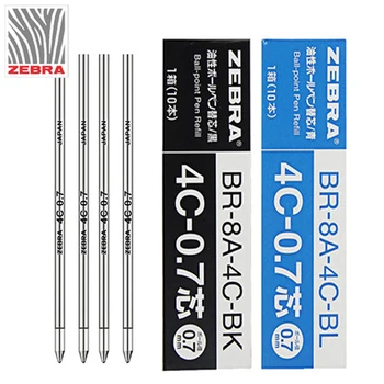 10 бр. Химикалка писалка Japan Zebra Br-8a-4c-0.7, с метална пулевидной глава е Подходящ за BA17 T-3 B1sb6 Sb7 Sba1 B2A и др