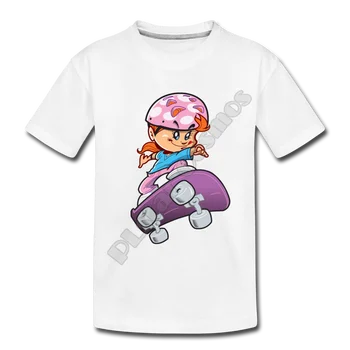 Детска тениска с изображение, дали за момичета, детски тениски с 3D принтом, летни тениски със забавни животни за момичета, къс ръкав