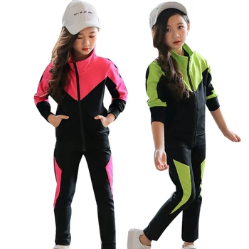 Детски комплект дрехи за момичета 2023, пролетно-есенен спортен костюм с дълъг ръкав, спортни костюми за момичета, детски дрехи 4, 6, 8, 10, 12, 13 години
