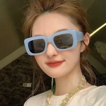 Корейски модни Слънчеви Очила Square 2023 Нови Дамски Модни Улични Слънчеви Очила