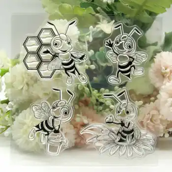 На труда на пчелите, прозрачни печати с изображение, за scrapbooking 