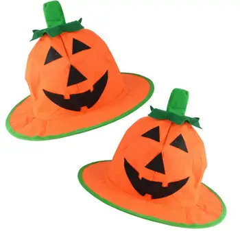 Уникална шапка с за тиква овесена тема за Хелоуин, празнични шапки с тиква за Хелоуин, дишащи трайни шапки за парти за възрастни на Хелоуин