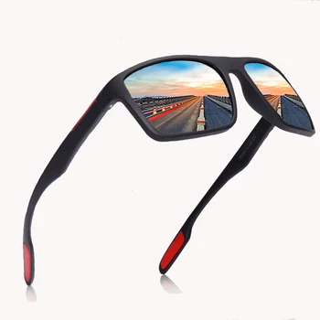 Черни Поляризирани Слънчеви очила за Мъже За управление/Спортни Слънчеви очила с Овална форма поляризирани нюанси за мъже/жени UV400 Очила Мъжки Женски