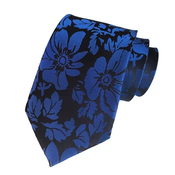 Модни Големи жакард вратовръзки с цветен печат от 8 см, вратовръзки за мъже, официални делови връзки с цветя модел, аксесоари за костюми от полиестер