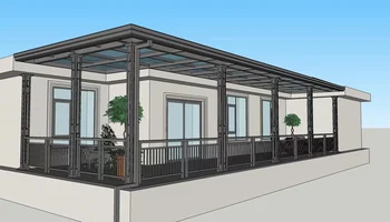 2023 Нов дизайн Топлоизолация от алуминий, стъкло Солариум Плажен къща