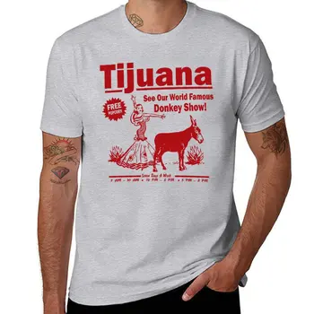 Забавна риза - Тениска с изображение на ослика от Тихуана, бързосъхнеща риза, мъжки тениски по поръчка