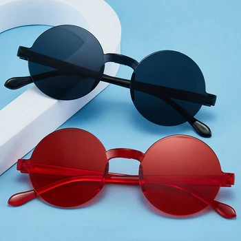 2023 Нови Точки Candy Round PC С вградени стъкла Персонализирани Слънчеви Очила Цвят желе слънчеви очила дамски Слънчеви очила