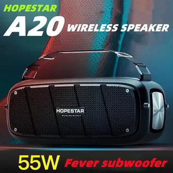 HOPESTAR-A20 Портативните Bluetooth говорители 55 W Super bass стерео субуфер Музикален плейър Звукова Система boombox с каишка FMAuxTFUSB
