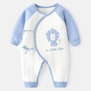 2023 Пролетно облекло за деца 0-6 месеца, сладък гащеризон памук за Новородени с дълги ръкави от анимационни гащеризон за Малки момичета и Момчета, детски дрехи BC388