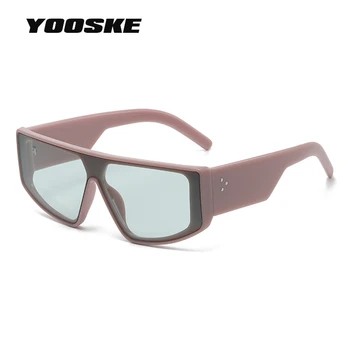 YOOSKE Нови цели слънчеви очила Женски мъжки ретро-зелени слънчеви очила в стил хип-хоп, модерни очила нюанси UV400