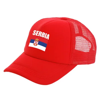 Сърбия, сръбски шапки за шофьори на камиони, мъжки сръбска шапка, бейзболна шапка, на хладно лято унисекс, мрежести шапки