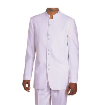 Класически дизайн на мъжки костюми с яка-часова, оборудвана костюм на младоженеца за абитуриентски бал, сватба в индийски стил, традиционна яке за брак, панталони