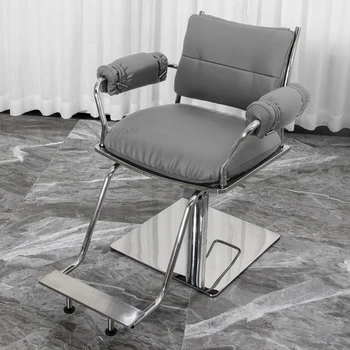 Коса стол от изкуствена кожа в скандинавски стил за салонной мебели, професионално коса стол, лесно луксозно удобно коса стол