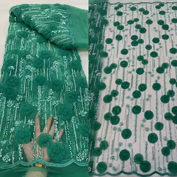 красива нигерийская плат Сиси-1228.6503 за вечерна рокля, нова африканска лейси плат с бродерия
