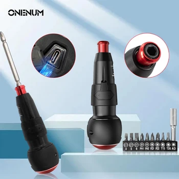 Безжичен комплект отвертки ONENUM 3,6 В, прецизна безжична отвертка, комплекти за зареждане на литиеви батерии, електрически инструменти за ремонт на домакински уреди