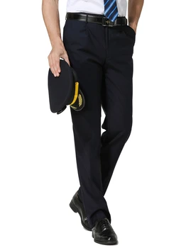 Пилот Капитан Униформи охрана прави панталони мъжки бизнес офис панталони Летни дрехи включване на тънки костюмные панталони