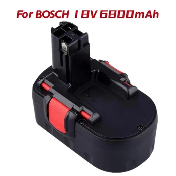 Акумулаторна батерия 18V 6.8 Ah Ni-MH за подмяна на Bosch BAT025 BAT026 BAT160 2607335277 2607335535 2607335735 GSR PSR 18 VE-2 18 VE-2