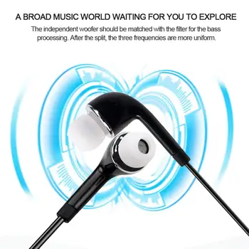 Слушалки с кабел за Samsung Galaxy стерео слушалки с микрофон слушалки за Samsung S4 слушалки слушалки
