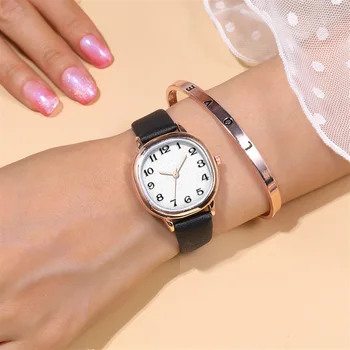 Индивидуални модни студентски скута часовници, реколта кварцов дамски ръчни часовници с малка квадратна цифров циферблат
