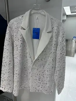 dc5537 Модерен мъжки палта и якета 2023 за подиум, луксозен известна марка, европейски дизайн, мъжки дрехи, за партита