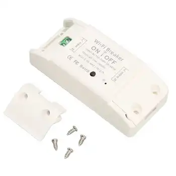 WiFi Лесен за инсталиране интелигентен превключвател за включване‑изключване AC100-240V, за домакински уреди