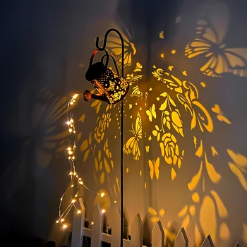 Слънчевата лейка, лампа с пеперуда, окачена лампа с водопад, водонепроницаемое външно украса на градината, двора, веранда, косене на трева, озеленяване на осветителното тяло