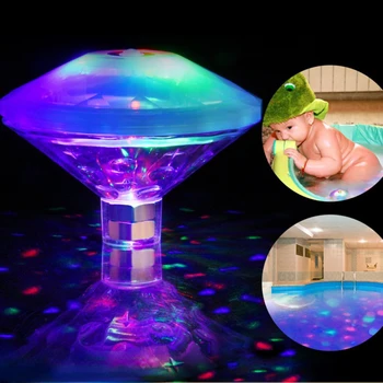 Led водоустойчива осветление за баня, осветление за басейн, цветна лампа за душата на детето, поплавковая лампа за вода
