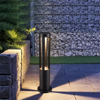 Градинска лампа за косене на TEMAR Черен, модерен led лампа, водоустойчив за къщи, Вили, пътеки, градина