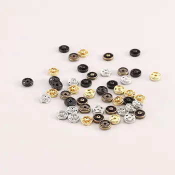 48 парчета 6/8 мм, нежни малки копчета за шиене, метални аксесоари-оп 