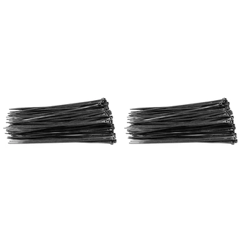 1000 бр. найлонови кабелни основи 4X200, Пластмасова екологично чиста комплект, пластмасови връзки, които Определят колани