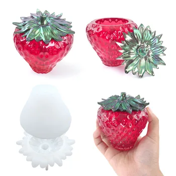 3D Кутия за съхранение на ягоди, силиконови форми, кристални банките, която, за епоксидна смола, ръчно изработени украшения, кутия за съхранение на инструменти за производство на diy