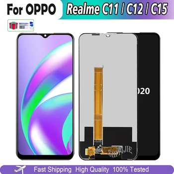 Тестван LCD дисплей за Oppo Realme C12 в Събирането на Подмяна на дисплей за OPPO Realme C11 C15 RMX2185 RMX2180 LCD дисплей с сензорен екран 10