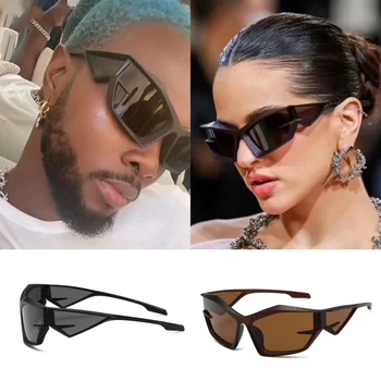 Нови слънчеви очила Alien за мъже, цветни очила в стил хип-хоп Y2K, слънчеви очила Spicy за момичета UV400