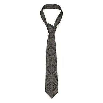 Мъжка вратовръзка, тънък, обтягивающий, геометрични вратовръзка в стил Зентангл, модерен вратовръзка свободен стил, мъжка вратовръзка за партита, сватби