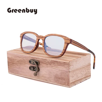 Нови Vintage слънчеви Очила с Анти-синя светлина, Сандвич-дървени Очила Ръчно изработени, Мъжки Модерни Лещи със Синя Светлина, Антирадиационные Очила