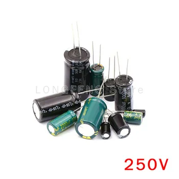 10ШТ 250V22uF 250V33uF 33UF 22UF 250V Включване алуминиеви електролитни кондензатори