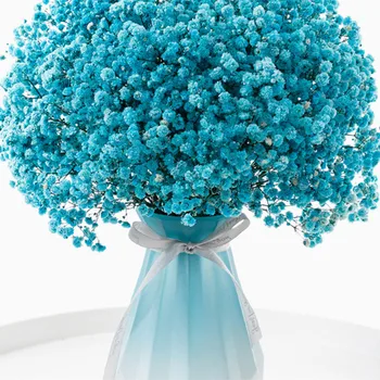 100gbaby's Breath Изсушени цветя Гипсофила Състав Изкуствени цветя, Сватбени декорации Флеры Сватбен подарък за гостите