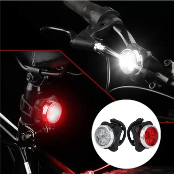 Велосипеден фенер с 4 режима, вградена батерия, която се презарежда от USB led велосипеден лампа, фенерче със стена, аксесоари за велосипеди, супер ярък