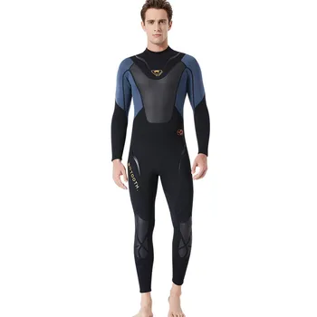 Мъжки костюм за гмуркане 3 мм неопреновый едно парче неопрен за сърф, плуване, триатлон, на цялото тяло, гмуркане в студена вода, подводен риболов