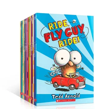 Серия The Fly Guy, 15 книги / комплект, книга на английски език за деца, детски книжки с картинки, детска известната история, весела книга за четене