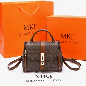 MKJ 2023, Нови Модни Дамски Маркови чанти Star с Луксозен Дизайн От Висококачествена Кожа, Дамски Чанти-Месинджър През рамо