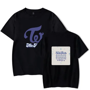 Гореща разпродажба, тениска Twice New Album The Усеща, Kpop, лятна тениска с къс ръкав за жени и мъже, меломани, готина тениска Оверсайз